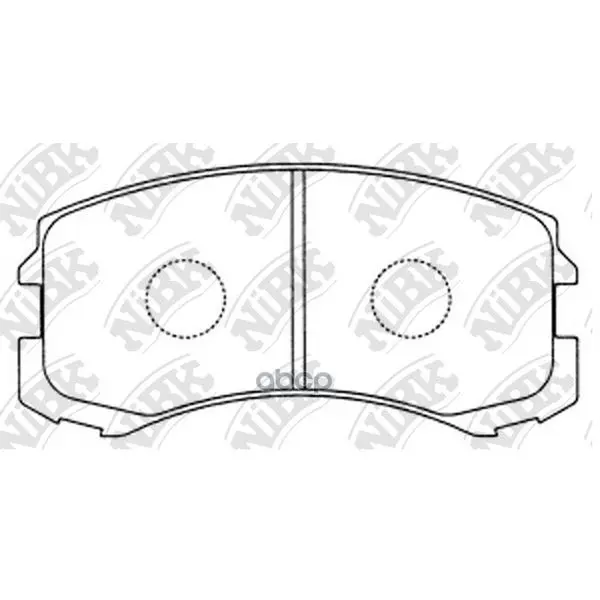 Pn3462-Nibk_!Колодки Дисковые П Mitsubishi Lancer Cs/Ct 00 Nibk Pn3462 NiBK арт. PN3462