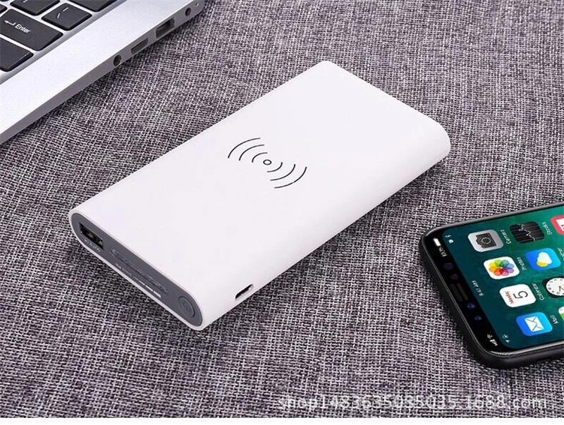 Qi Wireless Charger 10000mah Power Bank External Battery Poverbank Portable Mobile Phone Charger for iPhone X Samsung Powerbank
