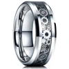 92455-ebc3ac.jpg Bagues en acier titane couleur argent 8mm pour hommes et femmes, bagues en acier inoxydable brossé mat, bijoux cadeaux de mariage