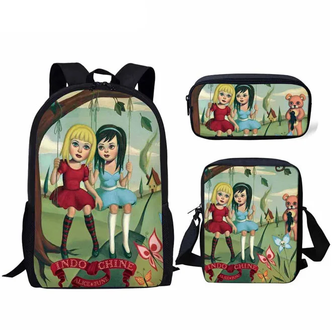 ADVOCATOR BAG ADVOCATOR INDOCHINE Alice& June печать женские рюкзаки для школьная сумка Подростковая сумка рюкзак студенческий обратно в школу - Цвет: ADVOCATOR BAG