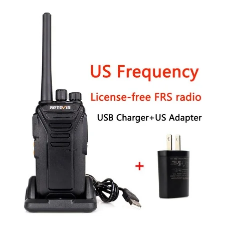 1 шт. Retevis RT27 рация без лицензии радио PMR/FRS PMR446 UHF 16/22CH VOX скремблер портативный радиоприемопередатчик Hf - Цвет: US Freq and Adapter