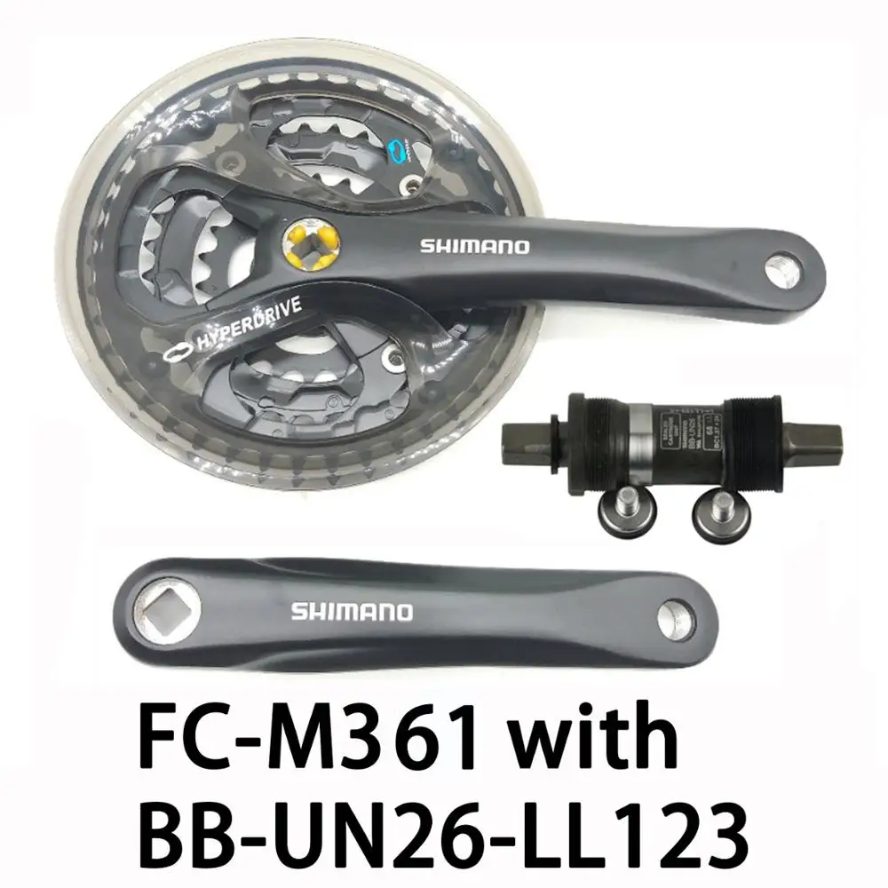 FCM361-175mmWithUN26 ACERA FC-M361 диаметра окружности болтов(HG, 6, 7, 8, Скорость 3x8 24s рукоятка MTB 42-32-22T 42T 175 мм Звездочка с BB-UN26 LL123 Запчасти для велосипедов - Цвет: FCM361-175mmWithUN26