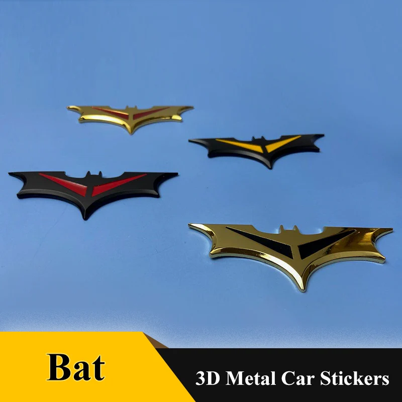 

1pcs 3D Metal Bat Totem Auto Logo Car Sticker Metal Badge Emblem For Batman Car Tail Decal Motorcycle Styling Car Accessories