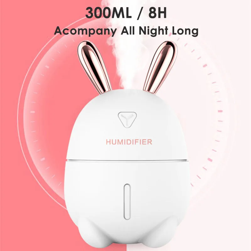  ELOOLE USB Rabbit Air Humidifier Ultrasonic Aromatherapy Diffuser Air Mist Maker Aroma Humidificati