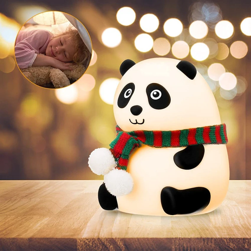 chef Kakadu Nest Zacht Nachtlampje Led Touch Sensor Panda Lamp Voor Baby Kinderkamer  Kinderen Nursery 7 Kleuren Usb Oplaadbare Naast Slaapkamer decor|LED Nacht  Verlichting| - AliExpress