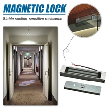 Elektroniczny zamek magnetyczny Electro zamek magnetyczny s DC Access 12V sterowanie elektryczne zestaw do ochrony kuchni domowej