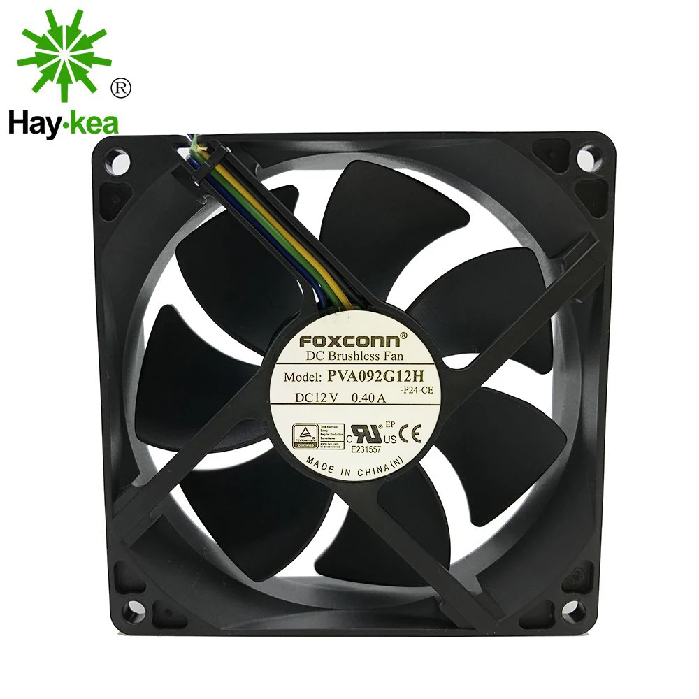 Для FOXCONN 9cm 9225 92x92x25mm DC 12V 0.4A 4 контактный PWM вентилятор объем воздуха PVA092G12H для Dell HP