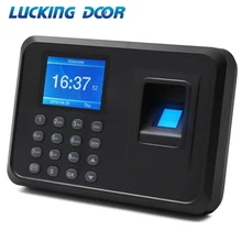 Grabadora de reloj de tiempo de asistencia con huella dactilar biométrica, máquina de asistencia electrónica Digital para empleado con adaptador de cargador