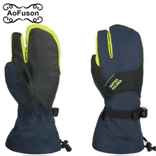 Новинка, мужские и женские перчатки для катания на лыжах с сенсорным экраном, рукавицы, ветрозащитные зимние теплые рукавицы, водонепроницаемые лыжные перчатки для сноуборда