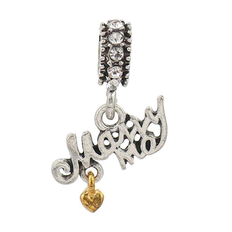 DoreenBeads цинковый сплав европейский стиль очаровательные бусины с большим