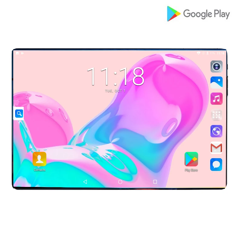 

2019 Global Version 10 Inch Tablet 4G LTE Android 9.0 Octa Core 8.0MP IPS 2.5D Large Screen RAM 6GB ROM 64GB GPS WIFI Tablet 10