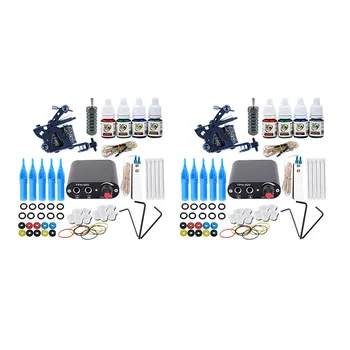 

Starter T Machine Kit Set 1 Coils G 20 Colors Pigment Inks Sets Black Power T Beginner Grip Kit Permanent Makeup
