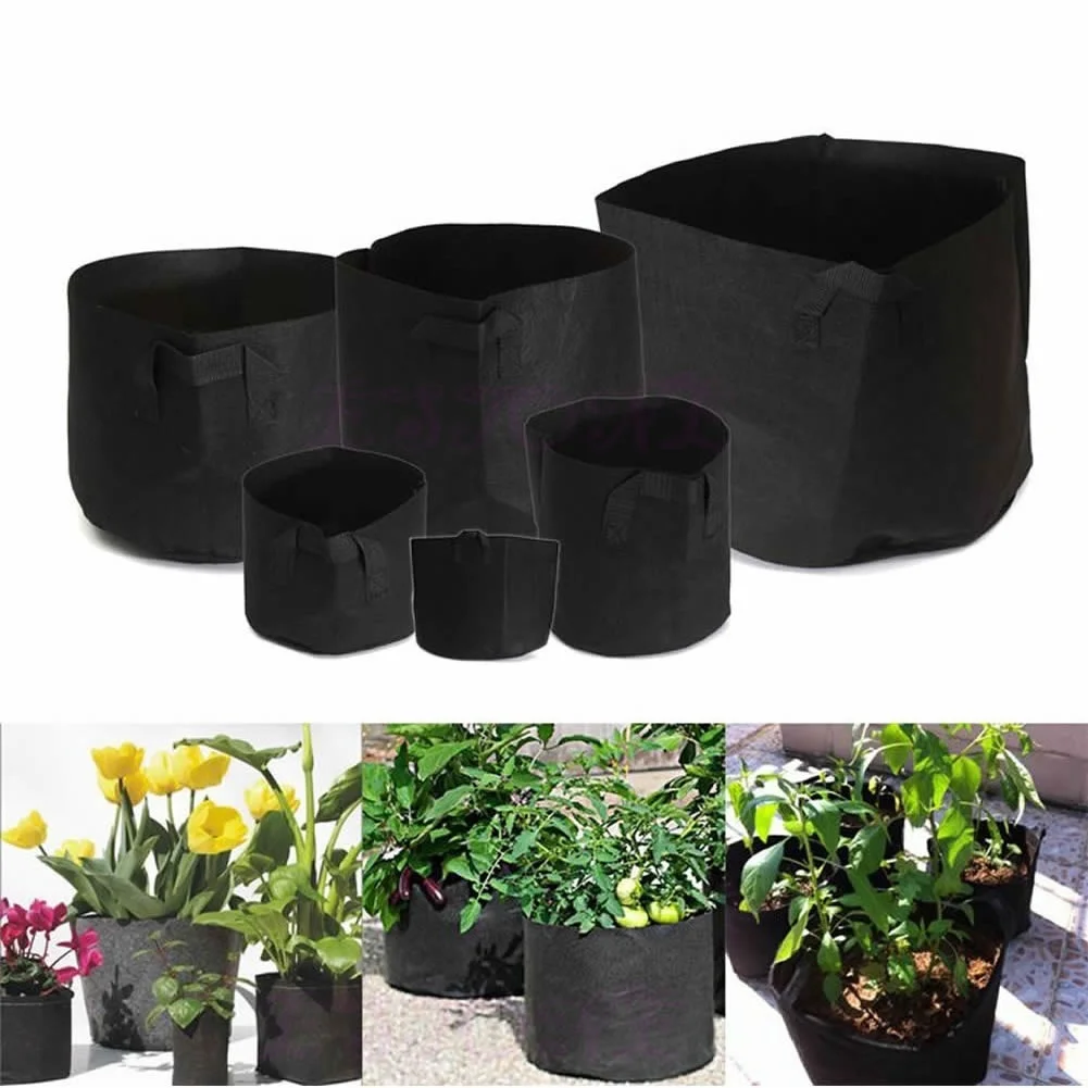 Fabric Pots Plant Pouch Round Aeration Pot Container Vegetable Grow Bags TYA AUG889 | Дом и сад