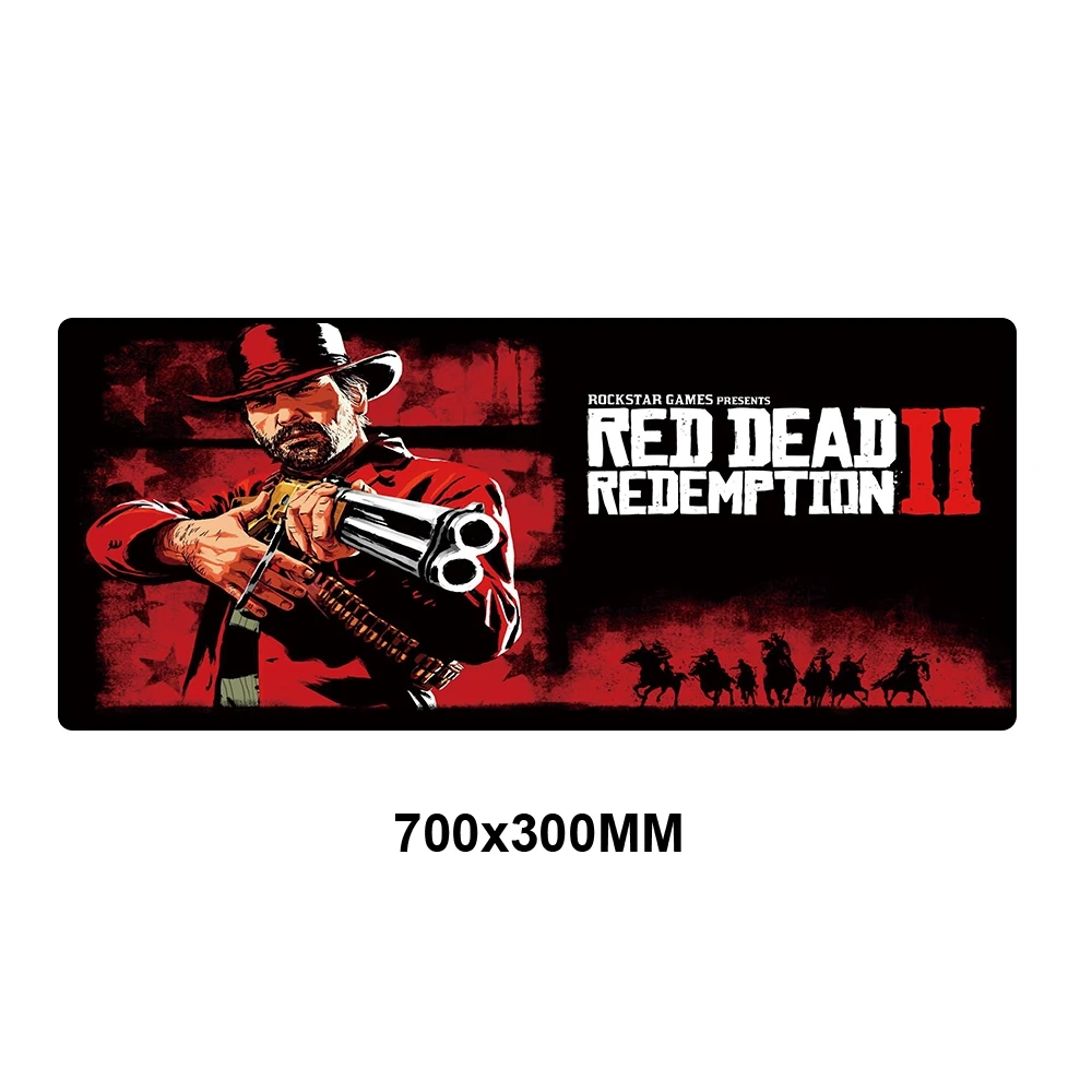JS2-018 Красный Dead Redemption 2 коврик для мыши игровой коврик для мыши большой компьютерный коврик для мыши геймерский ноутбук HD принт офисная мышь игровые коврики для CSGO - Цвет: JS2-018
