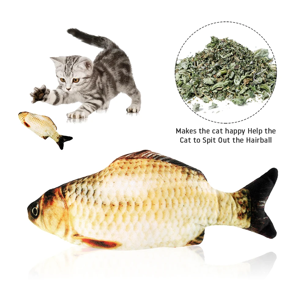 Christmas Electronic Cat Toy 3D Fish Electric Simulation Fish for Cats Pet Playing Toy Cat supplies juguetes Para gatos Pet Toys 6