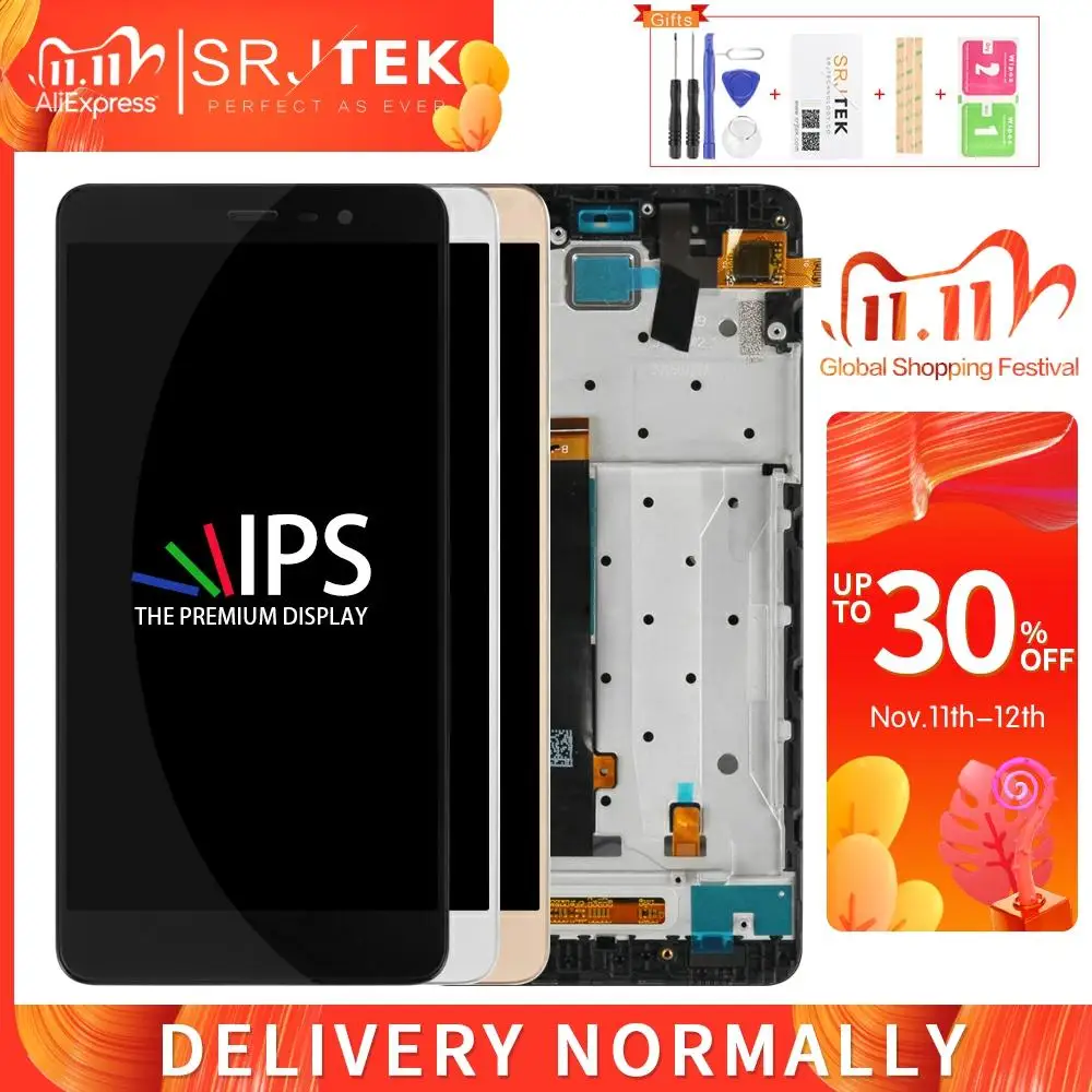 ЖК-дисплей 150 мм Srjtek для Xiaomi Redmi Note 3 матричный сенсорный экран дигитайзер полная