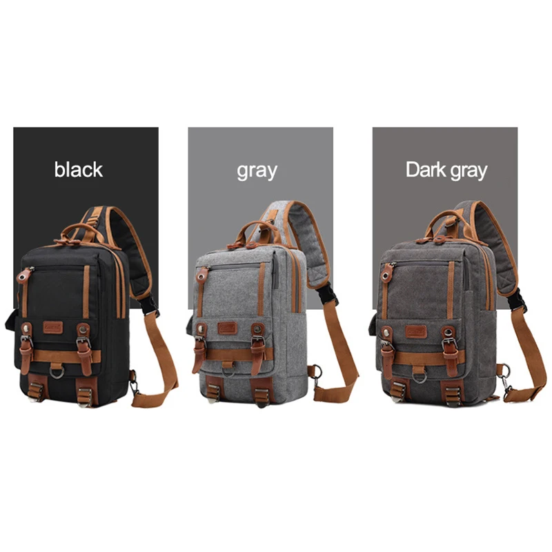 CoolBell New Men's Diagonal Package Bag Crossbody For Tablet 10.1" tablet Case For Ipad 9.7" Chest Pack Shoulder Messenger Bag