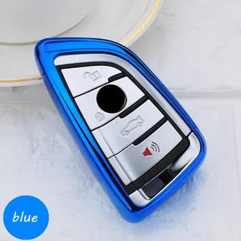 

Soft TPU Car Styling Key Case Cover Shell Key Protector for BMW X5 F15 X6 F16 G30 7 Series G11 X1 F48 F39 Keyless Covers