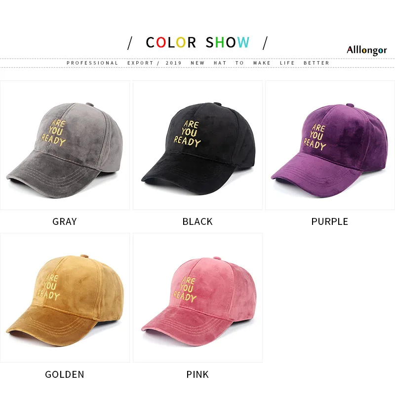 Зима хип хоп Snapback Pleuche бейсболки женские вышивка вы готовы Письмо печати gorra mujer Женская шляпка