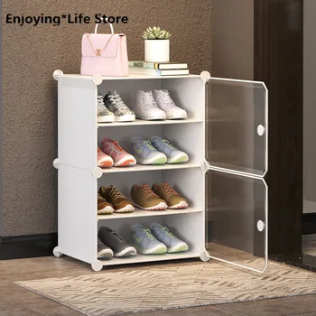 

Shoe Rack Multi-layer Home Door Storage Rack Assembly Plastic Shoe Cabinet Modern Storage Cabinet