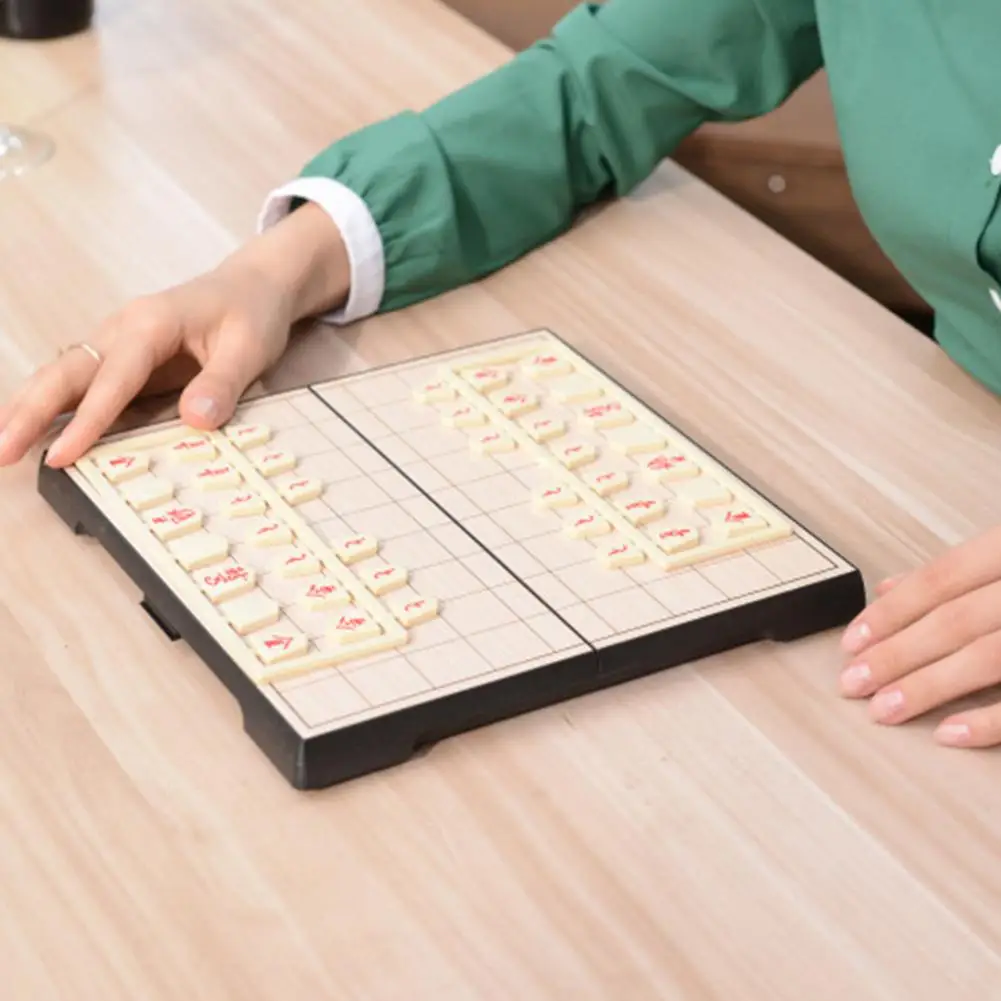 Shogi Портативный японский Шахматный набор Складная магнитная доска и 40 шт шахматных штук