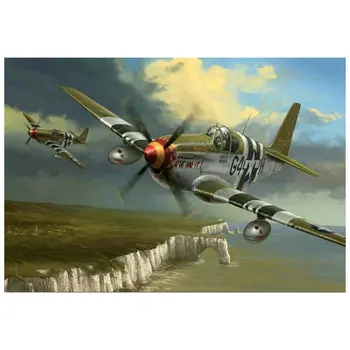 

Full square / round 5d diamond painting battle plane landscape sticker diamond mosaic landscape diamond art decoration