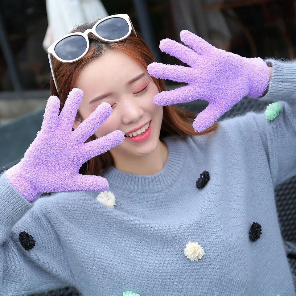 Creative New Style Winter Hot Selling Outdoor Knitted Warm Gloves And Nap Cotton Gloves Magic Gloves Customizable Wholesale