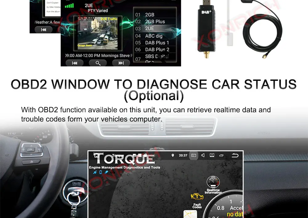 Sale Xonrich DSP 2 din Android 9.0 4G 64G car dvd player For Toyota Corolla E120 BYD F3 multimedia player stereo GPS radio navigation 13