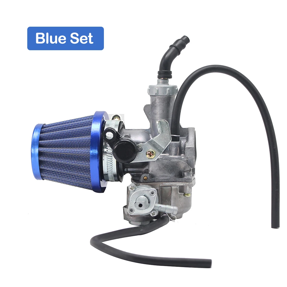 Alconstar для Honda Keihin WAVE 110 карбюратор мотоцикла 20 мм авто Carb+ 42 мм воздушный фильтр ветряная чашка один комплект - Цвет: Blue Set