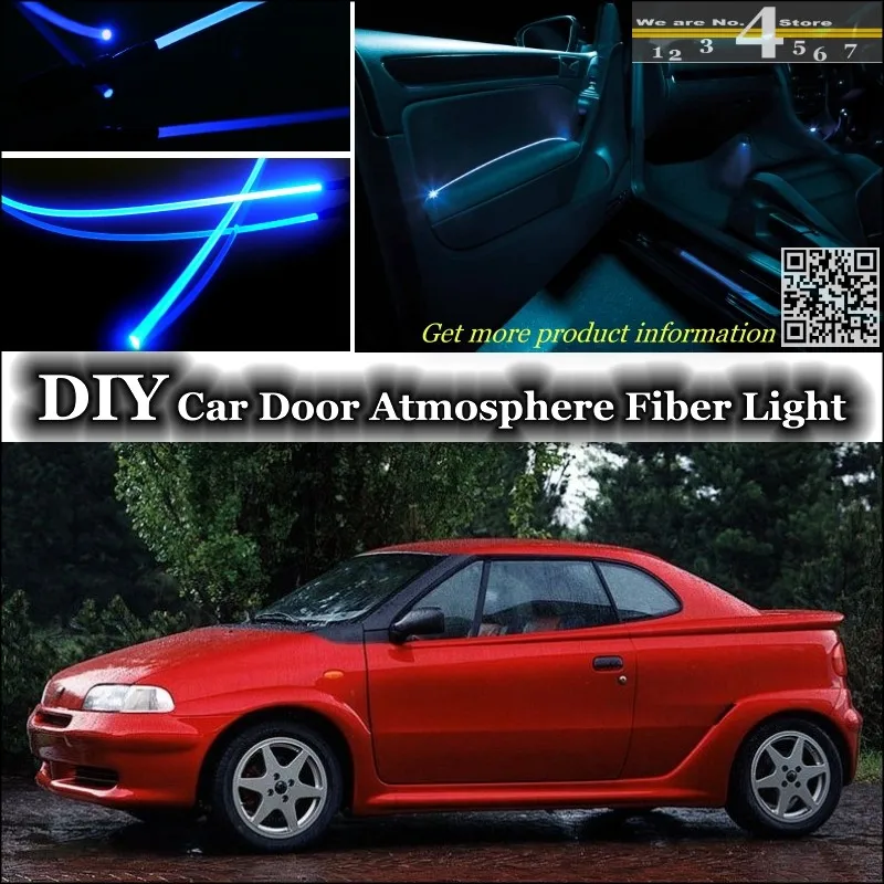 Для Fiat Bertone X1/9 Внутренний окружающий свет тюнинг атмосферное волоконно-оптическое освещение внутри двери panellighting тюнинг