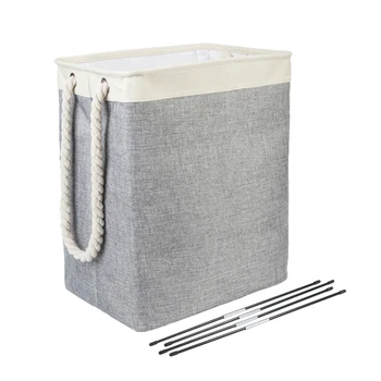 

HOT SALE Foldable Laundry Storage Basket Detachable Brackets Well-Holding Storage Bag Laundry Hampers Dirty Clothes Storage Buck