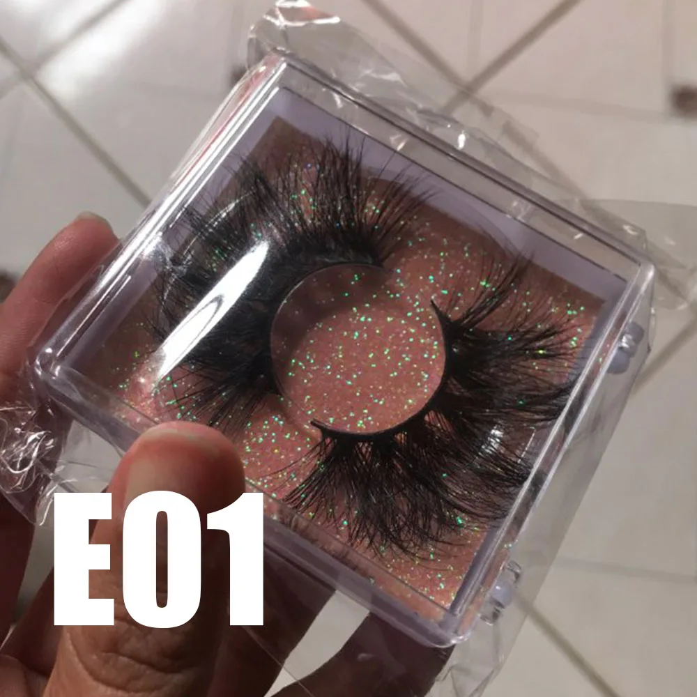 

BossGirl 25 mm mink eyelashes with square lash cases packaging fluffy wispy long thick dramatic lashes pack