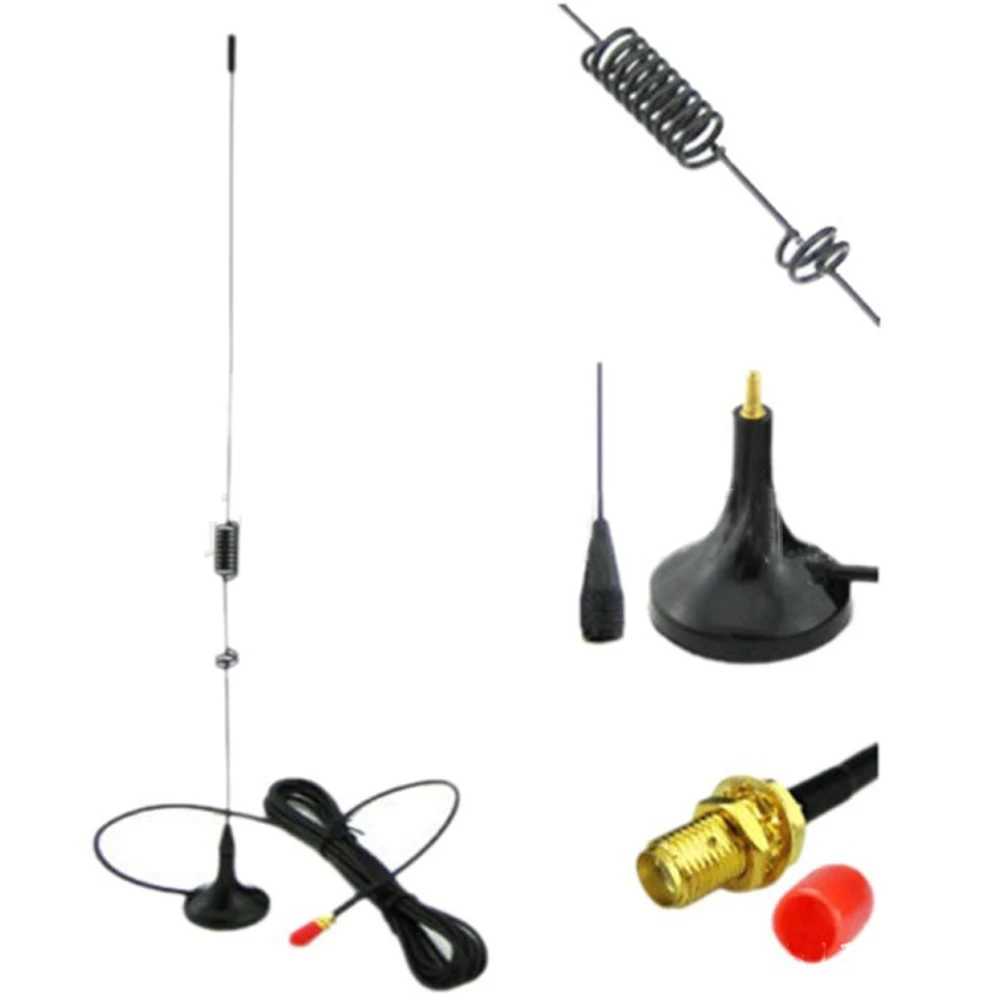 Radio Antenna Two Way Radio Antenna Car Antennas UT-106UV Dual Band VHF/UHF Car Magnetic SMA-Female Antennas BAOFENG 888S UV-5R Walkie Talkie 144/430Mhz 50ohms