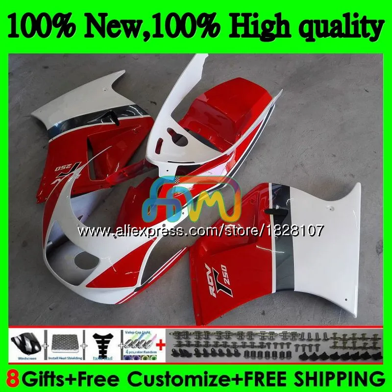 Корпус для SUZUKI RGVT250 SAPC RGV-250 VJ23 95 96 97 98 67BS. 68 RGV 250 VJ22 VJ 23 RGV250 1995 1996 1997 красный белый 1998 обтекатель