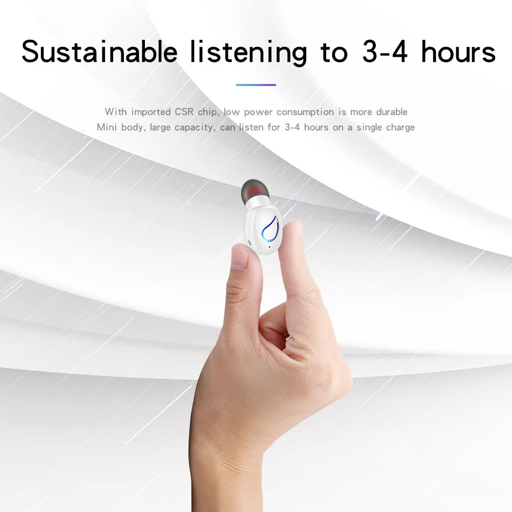 Ubeamer I9MINI Беспроводная bluetooth-гарнитура с сенсорной клавишей шумоподавление Водонепроницаемая пота