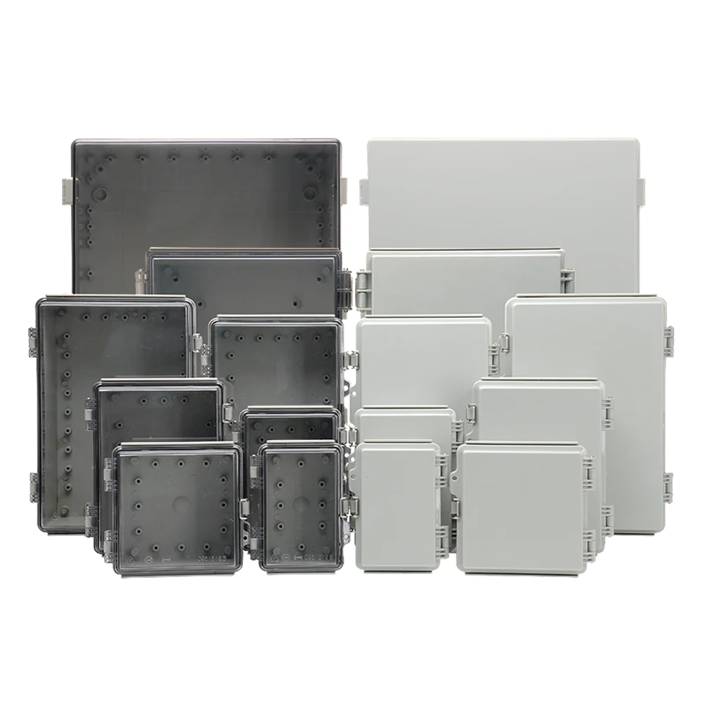 Caja de empalme impermeable ignífuga, caja eléctrica a prueba de agua IP65, caja de distribución transparente impermeable, nuevos productos 2020