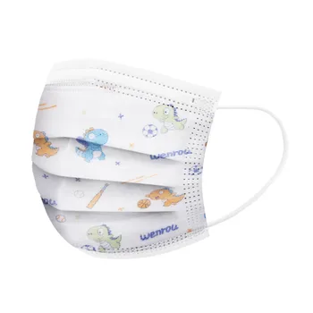 

50pcs Cartoon Mask Mascarillas One Time Breathable Face Cover Three-Layer Non-woven Children's Elastic Earhook Mouth Mask F86