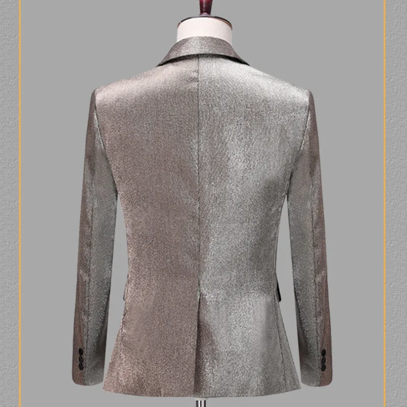 Single Button Male Classical Wedding Suits Business Formal Men's Banquet Blazer Jacket Male Singer Stage Performance Costumes
