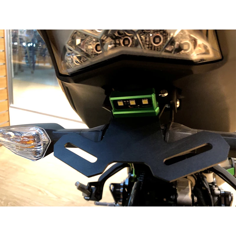 Motorcycle Tail Tidy Fender Eliminator Registration License Plate Holderframe LED Light For KAWASAKI Z900 2017 Z 900 (4)