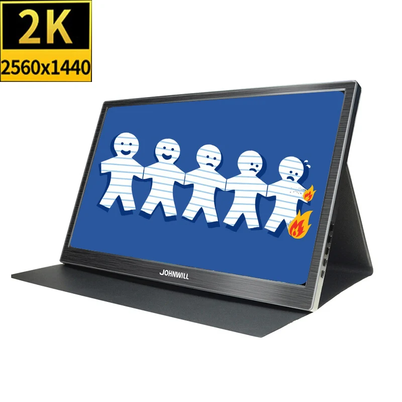 13," дюймовый 2K HDMI CNC портативный дисплей FHD 2560X1440 ips экран PS4 Xbo X360 lcd светодиодный 15,6" монитор для Wins 7 8 10 переключатель - Цвет: 13.3 2K with case