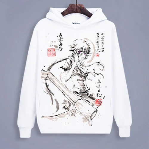 Косплей в стиле манги Future Diary Толстовка Mirai Nikki Gasai Yuno толстовки Amano Yukiteru зима осень флисовые толстовки Повседневный пуловер - Цвет: 18