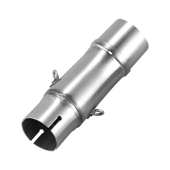 

Motorcycle Exhaust Middle Pipe 51MM Exhaust Connecting Pipe Without Exhaust Slip-On, for Kawasaki Ninja400 Ninja 400 Z400 2018 2