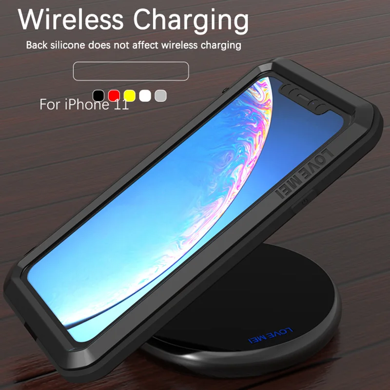 360 Full Cover For Apple iPhone 15 14 13 12 11 Pro Max Case Shockproof Glass Metal Armor Cover For iPhone XS XR X Case Aluminum