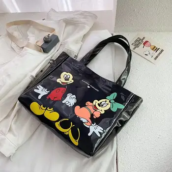 

Disney lady shoulder bag women Mickey mouse tote bag lady Minnie handbag fashion shopping bag