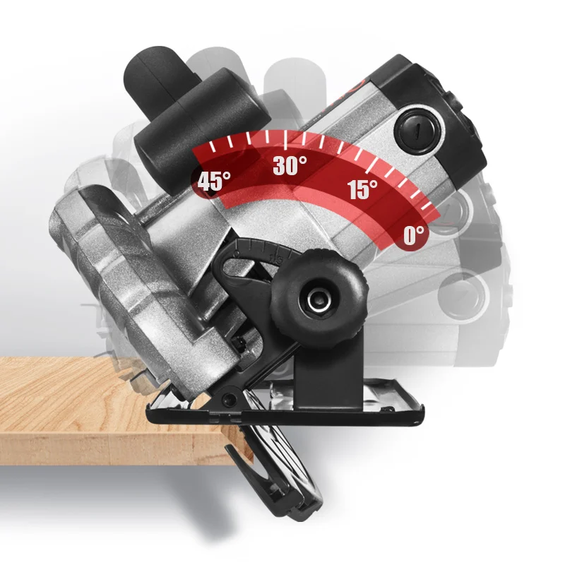 Woodworking circular saw 7 inch portable electric saw cutting machine home wood chipper can be flipped 4