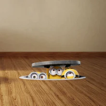 Настенные наклейки s3d мультфильм Фреска Миньоны живопись наклейки для детсада детская комната декорации аксессуары пол стикер