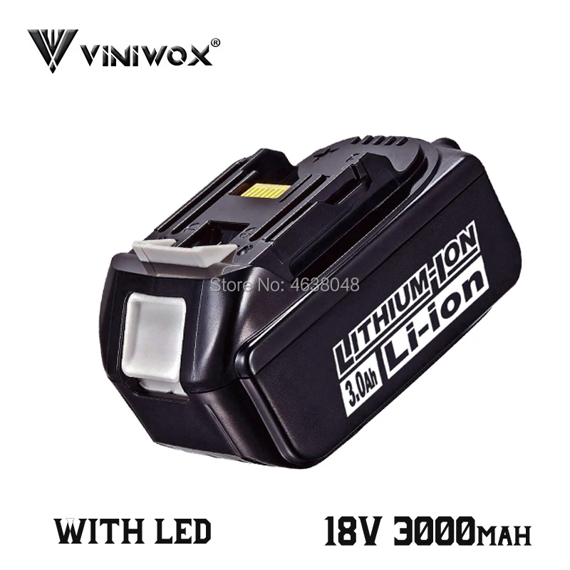 BL1830 18V 3000 мА/ч, литий-ионный Батарея для Makita BL1830B BL1850B BL1840 BL1815 LXT400 е-байка 36В Перезаряжаемые Батарея пакеты