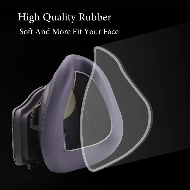 Masque réutilisable 3700 porté, montrant son ajustement ergonomique pour une protection durable et confortable au quotidien.