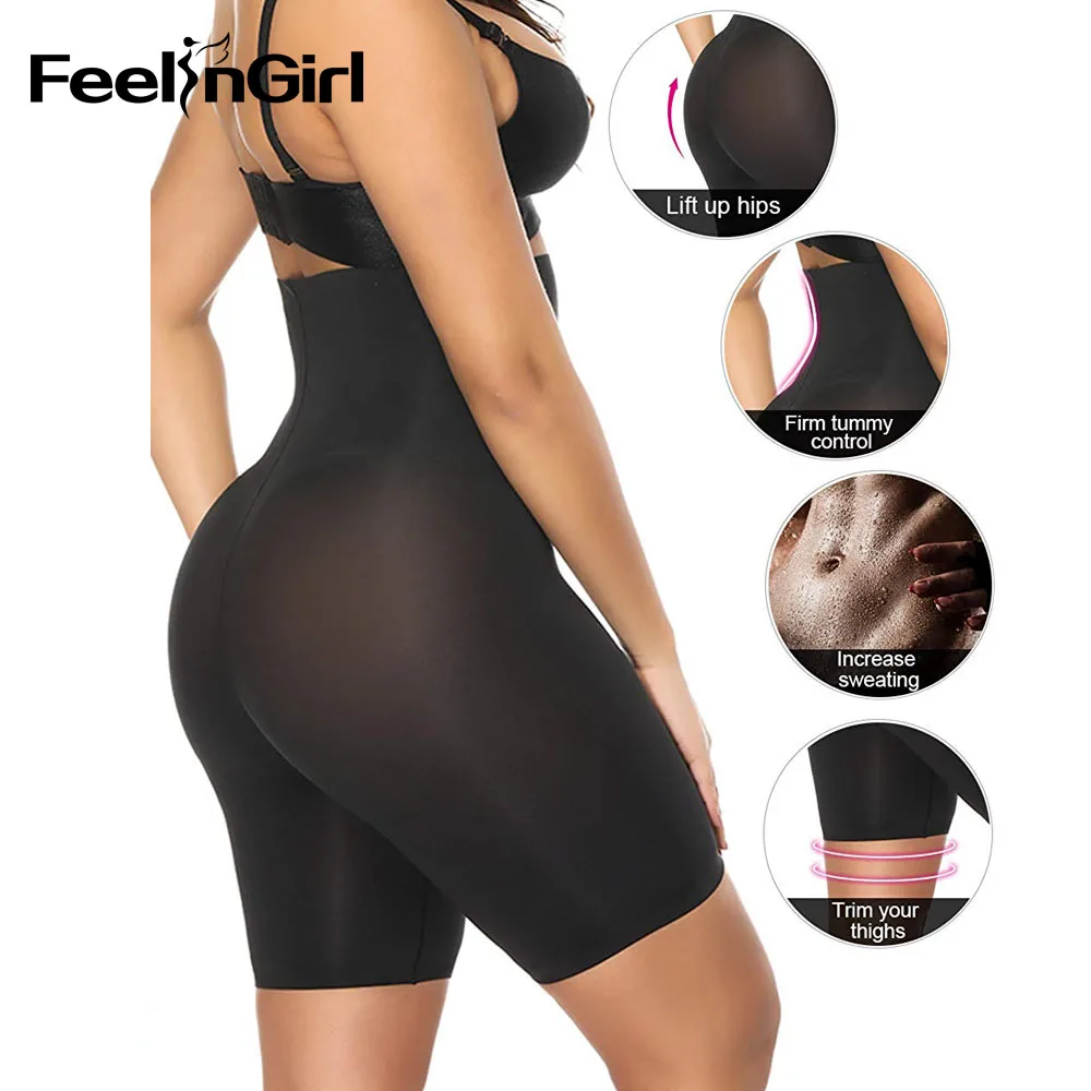 Feelingirl High Waist Body Shaper Seamless Butt Lifter Shapewear Waist Trainer Tummy Control Panties Thigh Slimmer Underwear