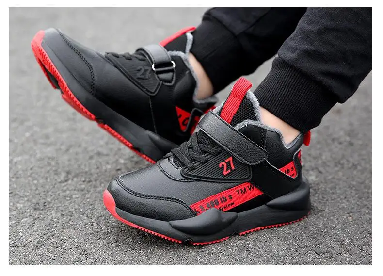 SKHEK Fashion Children Boots Autumn Winter New Handmade Comfortable Girls Boots Leather Martin Boys Boots Fashion Kids Shoes